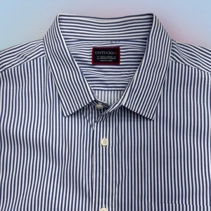 UNTUCKit Oberhemd Herren 3XL blau gestreift - Bild 1 von 3
