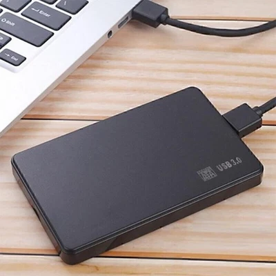 USB 3.0 SATA External Black Hard Drive Disk Case 2.5 Inch Enclosure HDD SSD - Image 1 of 4