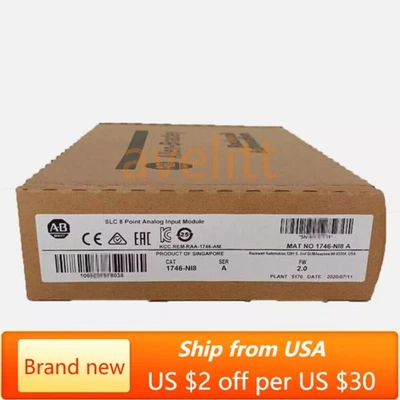 Factory Sealed AB 1746-NI8 SER A SLC 500 Analog Input Module 1746NI8 ! - Image 1 of 4