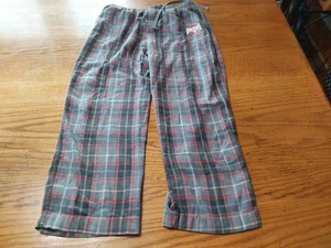 Ohio State Buckeyes Varsity Lounge Pants Sleepwear Medium Drawstring Plaid - Picture 1 of 4