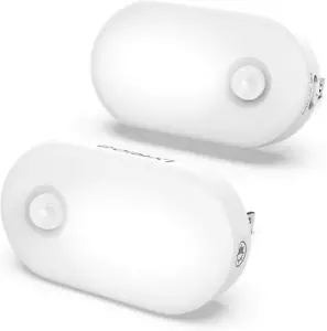 Motion Sensor Night Light Plug In, LED Nightlight Super Bright 1-120LM Smart - Picture 1 of 10