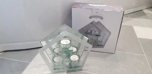The Leonardo Collection, Portavelas Tres Tazas Winter Wonderland, Nuevo - Imagen 1 de 11