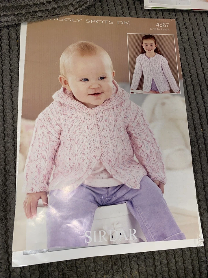 Sirdar Baby  Dk Knitting Pattern No 4567 Birth - 7 Years Cardigans - Image 1 of 1