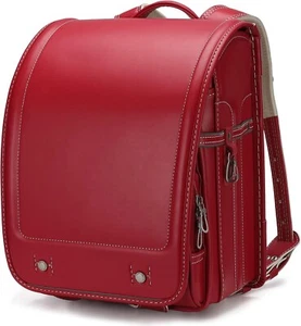 Lightweight Randoseru School Bag Red Waterproof A4 Flat File Compatible Japan - Picture 1 of 4
