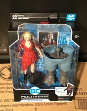 McFarlane DC Suicide Squad Harley Quinn 7” Action Figure with Build-A King Shark