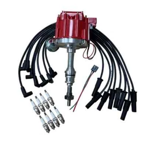 NEW HEI Distributor + Wires + Plugs for Ford 351W Windsor 5.8L V8 1969–97 - Picture 1 of 7