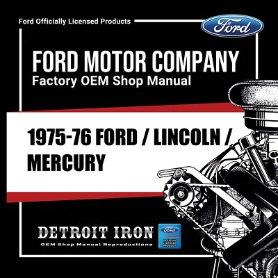 Ford Lincoln Mercury 1975-1976 manuales de taller ventas diagramas de cableado/especificaciones en USB Foto 1 de 2