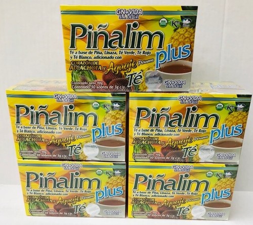 5 PACK Te Pinalim Plus GN+Vida Tea Piñalim Pineapple Diet 150 bags 150 ...
