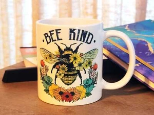 Cute Be Kind Mug, Floral Mug Personalized Gifts For Her Bridesmaid Gifts - Picture 1 of 9