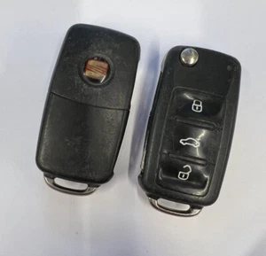 GENUINE SEAT 3 BUTTON REMOTE FLIP KEY FOB IBIZA LEON ETC! TESTED 7N5 837 202 H - Picture 1 of 5