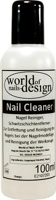 WORLD OF NAILS-DESIGN 100ml Nagel Cleaner - Slip Solution✅ Entfetter farblos OHNE Zusätze✅Fachhändler