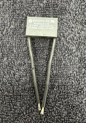 Resistencia Electrocube RG2031-3 0,1 MFD 20 600VDC 47 OHMIOS 10 1/2 VATIOS Foto 1 de 3