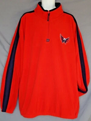 Washington Capitals Jacket Mens Big Tall Size 2xt 3xt Red Fleece New NHL Hockey - Image 1 of 4