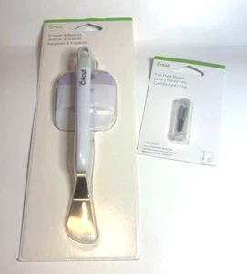 Cricut Scraper, Spatula & 2ct. Fine Point Replacement Blade - New factory sealed - Picture 1 of 3