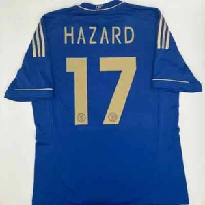 Hazard #17 Chelsea FC 2012/2013 Home ORIGINAL Adidas Rare VTG Soccer Jersey (L) - Picture 1 of 13