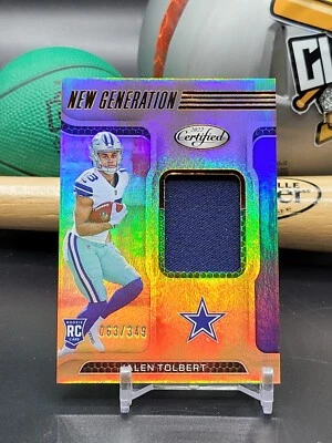 JALEN TOLBERT 63/349 NEW GENERATION, 2022 CERTIFIED ROOKIE PATCH #NGJ-JT (DT) - Image 1 of 2