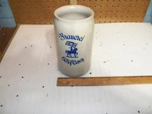 Vintage Brauerei Wifling deutsches schweres Steinzeug 1L Bierstein - Bild 1 von 6