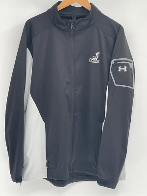 Under Armour Jacket Golf Men Size XL Black Gray Gladstan Utah Full Zip - Image 1 of 4