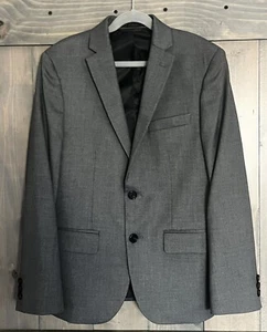 LAUREN RALPH LAUREN Boys Solid Classic Suit Jacket Coat Blazer 14R Med Gray NEW - Picture 1 of 3