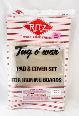 Ritz Tug o' War Pad & Cover Set Ironing Boards 100% Cotton Mexico Vintage #811 - Image 1 of 3