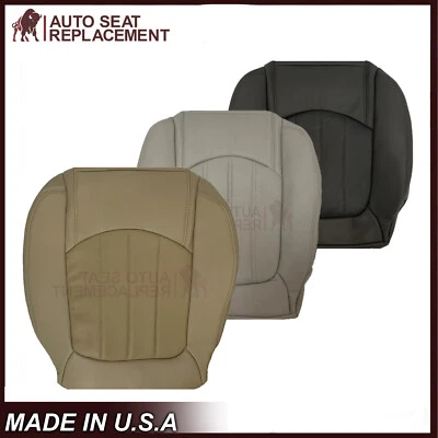 GMC Acadia Denali SLT 2008-2012 cubierta de asiento de cuero izquierda o derecha negro gris tostado Foto 1 de 4