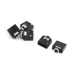 PCB Panel Montaje 3.5mm Hembra Audio Auriculares Jack Hembra Conector 5pcs - Imagen 1 de 1
