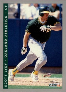 1993 Fleer Final Edition Oakland Athletics Baseball Card #256 Scott Lydy Rookie