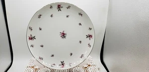 Vintage 10" Glass Dinner Plates Rose Chintz By Meito Japan - Bild 1 von 12