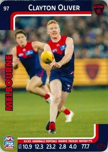2025 Melbourne Demons AFL TeamCoach Card - Clayton Oliver - Picture 1 of 3