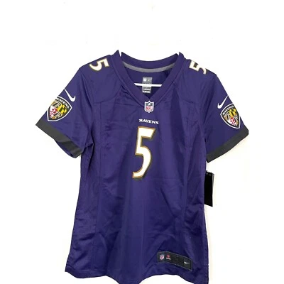 Camiseta para mujer Baltimore Ravens Joe Flacco Nike púrpura, M Foto 1 de 4