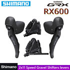 Shimano Grx St-Rx600+Br-Rx400 2X11-Speed Sti Dual Control Hydraulic Disc Brake