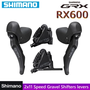 Shimano GRX ST-RX600+BR-RX400 2x11-speed STI Dual Control Hydraulic Disc Brake - Picture 1 of 11