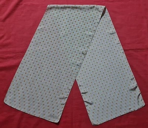 GENTS SCARF VINTAGE AUTHENTIC STREET ONE GEOMETRIC ART GRAY BEIGE LONG MEN - Picture 1 of 4