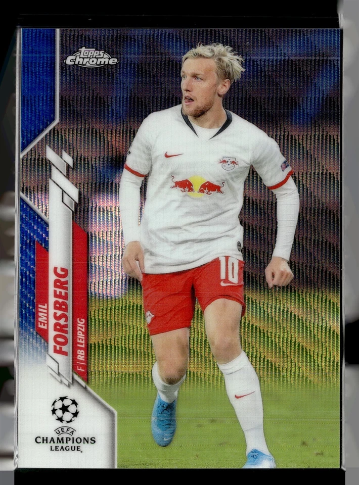 2019-20 TOPPS CHROME CL BLUE WAVE /75 EMIL FORSBERG RP LEIPZIG - Image 1 of 1