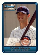 2006 Bowman Draft Draft Picks White Cubs Baseball Card #1 Tyler Colvin /225 