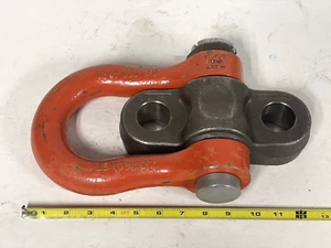 CODIPRO CSS CENTRAL SAFETY SHACKLE SWIVEL EYE 20T LIFTING HOIST RING DUAL BOLT - Picture 1 of 7