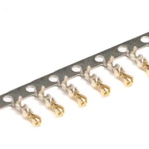 100pcs Female Crimp Pin Gold Plated Plug Terminal Connector Dupont 2.0MM - Picture 1 of 4