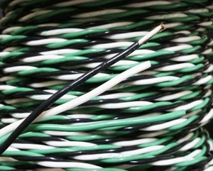 NOS PTFE 16AWG *3C Silver plated Wire power speaker cable 2meter/6.56ft - Picture 1 of 2