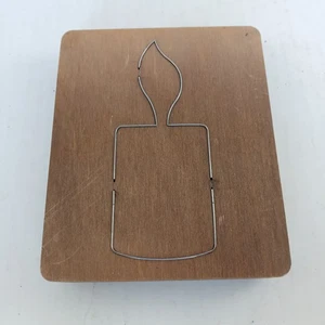Accucut Ellison Holz Stanze Kerze 5X6 Pädagogisch Scrapbooking Handwerk Weihnachten - Bild 1 von 3