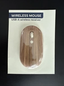 Neu Vivitar Light Wood Accentted Wireless Mouse USB-A Wireless Receiver NEU - Bild 1 von 1