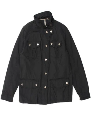 Chaqueta utilitaria ZARA para mujer UK 18 XL negra de nailon DU54 Foto 1 de 4