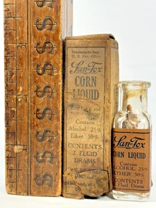 SELTENE HOLLAND MICHIGAN QUACK MEDICNE FLASCHE/BOX MAIS FLÜSSIGKEIT 1900 VINTAGE DEPREE CO. - Bild 1 von 8