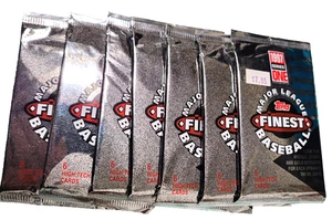 1997 Topps Finest Baseball Series 1 Lot of 7 Packs - Picture 1 of 3