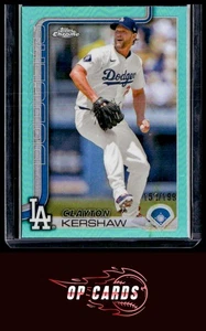 Clayton Kershaw 2025 Topps Chrome #88 Aqua Refractors #/199, kostenloser Versand - Bild 1 von 2