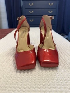 Jessica Simpson Red Mary Jane Heel. Size 10 - Picture 1 of 5