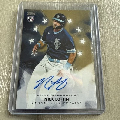 2024 Topps Nick Loftin Baseball Stars Auto Black RC Kansas City Royals  - Image 1 of 4