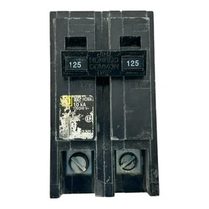 USED Square D HOM2125 Homeline Plug-On Circuit Breaker 125A 2 Poles - Picture 1 of 6