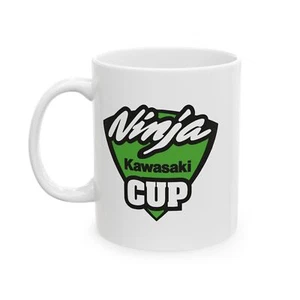 Ninja Tasse Keramik Kaffeebecher, einzigartiges Geschenk für Rennsportliebhaber, Kawasaki - Bild 1 von 5
