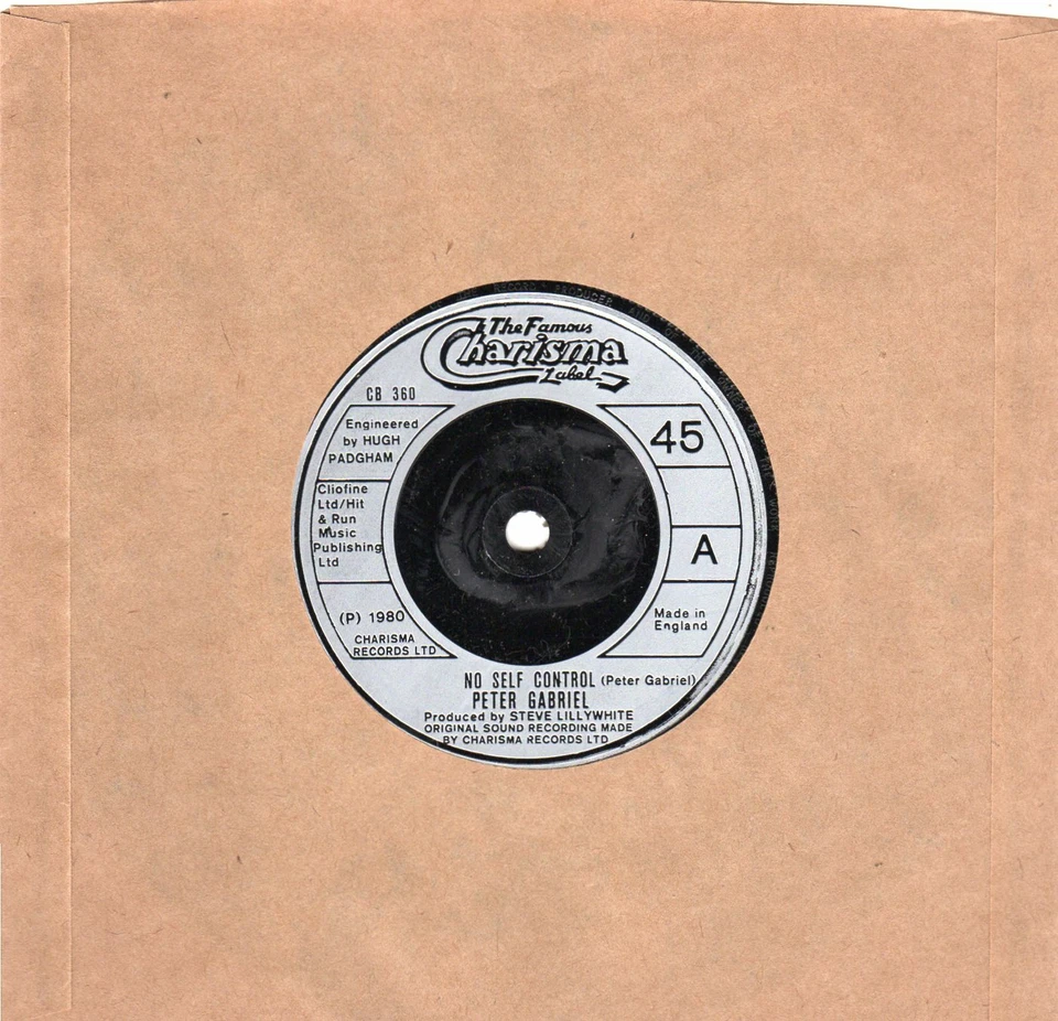 Peter Gabriel-No Self Control (VG+)  UK import - Image 1 of 1
