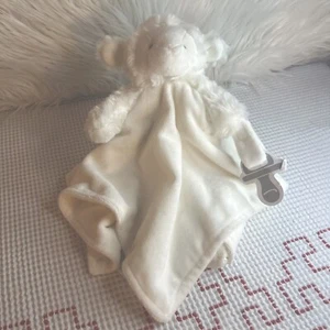 Carter's Lamb Plush Lovey Pacifier Holder Baby Blanket Sheep White 2016 - Picture 1 of 3
